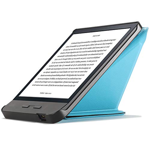 FC Funda para Kobo Libra H2O Plegable con Soporte - Funda Kobo Libra H2O - Azul Claro - Ligera Delgada Kobo Libra H2O Funda con Bloqueo/Desbloqueo Automático, Diseño Origami