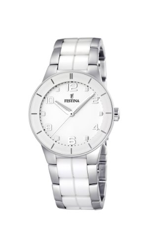 Festina Reloj Analógico para Mujer de Cuarzo con Correa en Cerámica F16531/1