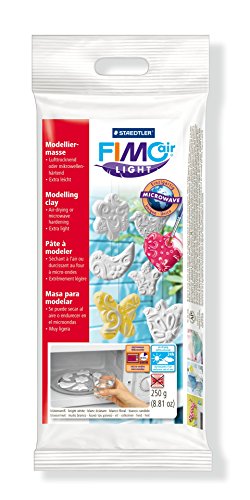 FIMO Staedtler Air Light 8131-0, Pasta de modelar de color blanco, Envase con una pastilla de 250 gramos