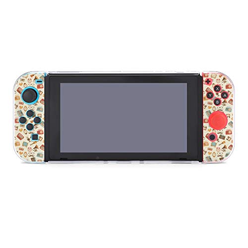 Funda protectora para Nintendo Switch, reloj despertador vintage retro antiguo y duradero para Nintendo Switch y Joy Con