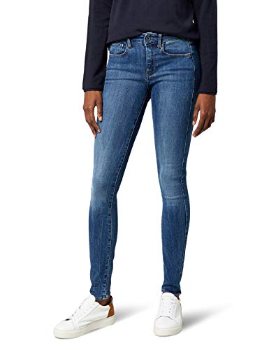 G-STAR RAW 3301 D-Mid Waist Super Skinny Jeans Ajustados, Azul (Medium Aged 9136-071), 24W / 32L para Mujer