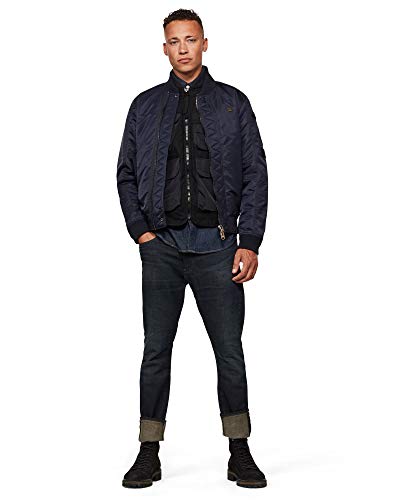 G-STAR RAW Pdd Bomber Jkt Chaqueta, Mazarine Blue A521-4213, XS para Hombre