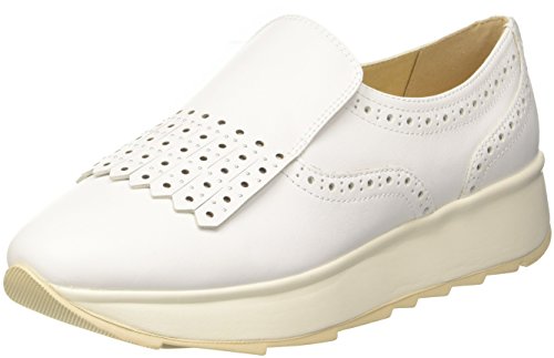 Geox D GENDRY B, Mocasines Mujer, Blanco (White), 39 EU