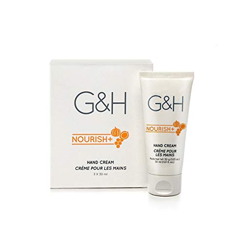 G&H Nourish+ – Crema reparadora y nutritiva para las manos – 30 ml – Lote de 3 unidades
