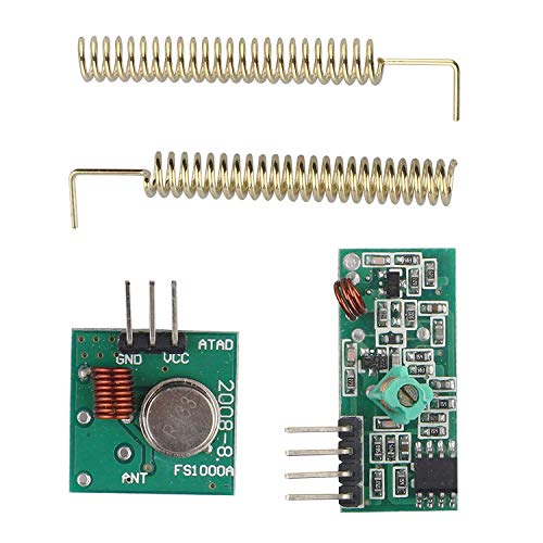 HALJIA 433 MHz RF módulo Receptor transmisor inalámbrico Enlace Kit Compatible con Arduino Raspberry Pi