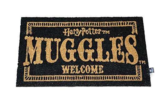 Harry Potter Felpudo Muggles Welcome Doormat Official Merchandising Referencia DD Textiles del hogar Unisex Adulto, Multicolor (Multicolor), única