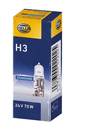 HELLA 8GH 002 090,251 Lámpara , H3 , Heavy Duty , 24V , 70W , Tipo de portalámpara: PK 22 S , caja , Cant.: 1