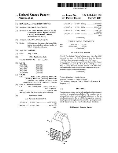 Hexagonal attachment system: United States Patent 9664481 (English Edition)