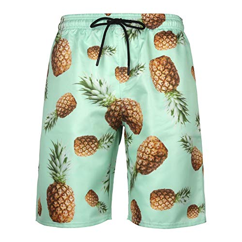 Hombre Pantalones de Playa, Morbuy Verano Ocasional 3D Hombre Bañador de natación Pantalones Cortos Deporte Secado Natacion Moda Surf Playa Verano Vacaciones (6XL,Verde)