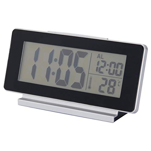 IKEA FILMIS Reloj/termómetro/alarma 16,5x4x9 cm negro