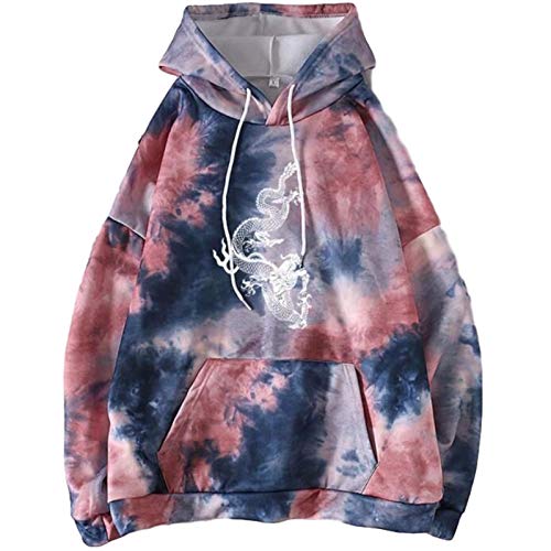 Janly Clearance Sale Sudadera casual de manga larga para mujer, con estampado anudado, para invierno, Navidad, día de Acción de Gracias (rojo/XL)