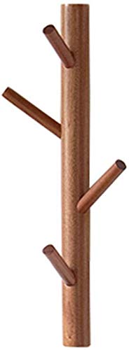 JFFFFWI Perchero Perchero Vertical antidesgarro Montado en la Pared, Perchero de Madera Perchero Ganchos para Colgar en el árbol Perchero Decorativo Perchero Fácil de Instalar