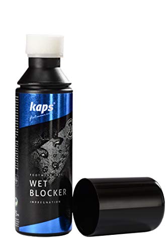 Kaps Protección Intensiva contra la Humedad y la Suciedad para Zapatos, Repelente al Agua, con Aplicador de Esponja, Wet Blocker