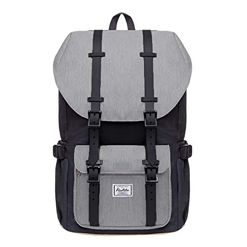 KAUKKO Mochilas Tipo Casual Compartimento para 15" Portátil 22.4 litros (Negro)