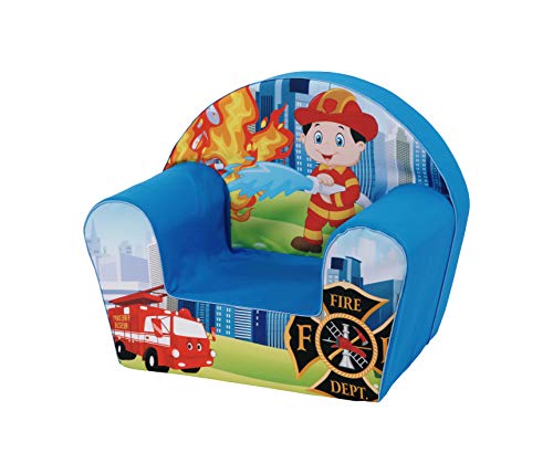 Knorrtoys 68332 Fireman-Sillón Infantil, algodón, carbón