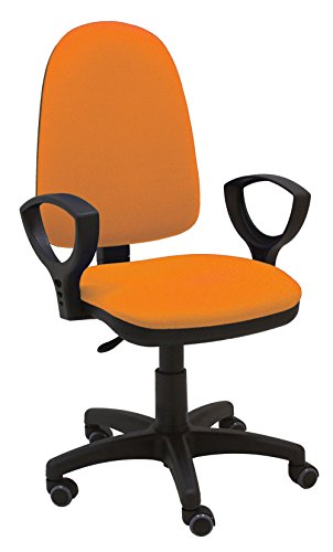 La Silla de Claudia - Silla Escritorio y Oficina Torino Color Naranja. Silla Oficina ergonómica con reposabrazos. Asiento y Respaldo Regulables. Ruedas de Goma