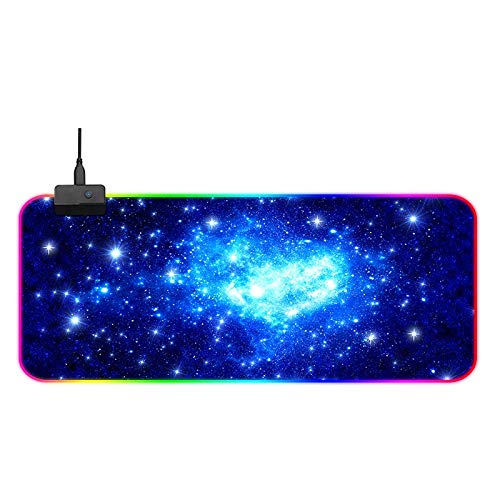 LaLa POP Luminosa Extended Gaming Mouse Pad - Portátil Escritorio Amplio Pad - Base De Goma Antideslizante Resistente Al Agua, Mapa del Mundo, El Ratón del Juego del Cojín del Cojín del Teclado.