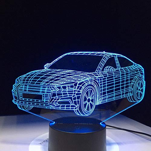 Lámpara de Forma de Coche batería luz Nocturna acrílico lámpara de Lava para niños Color lámpara de Mesa táctil Transporte de caída rápida