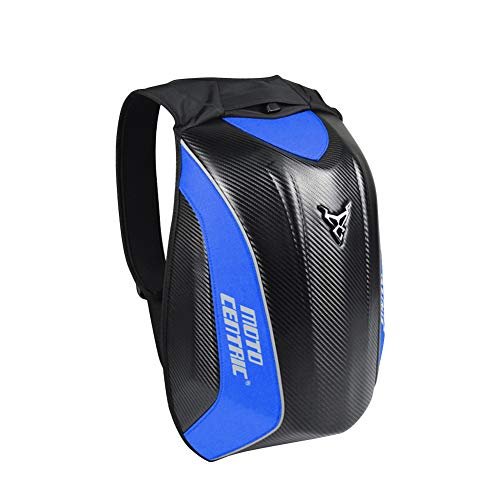 likeitwell Bolsa de Tortuga, Carbono Fibra Motocicleta Ciclismo Montar Bolso MC Mochila Rider Impermeable Duro Shell Kawasaki Travel Bolsa para la Suciedad, Bicicletas de Carretera Deporte