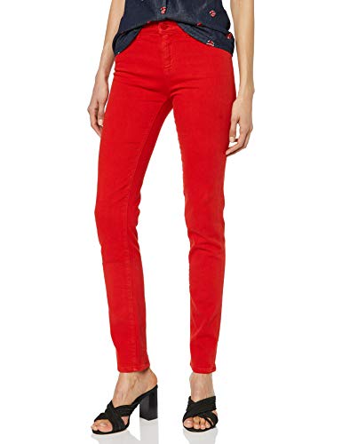 Love Moschino Skinnyfit 5pockets Trousers Pantalones, Rojo (Red O91), W27/L31 (Talla del Fabricante: 26) para Mujer