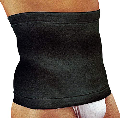 MANIFATTURA BERNINA Sana 5511027 (Talla 3 Negro) - Cinturón modelante en algodón Faja Lumbar elástica modeladora y de contención Alto 27 cm