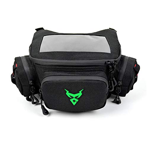 meigui Pedal de Motocicleta Bicicleta eléctrica Bolsa de Cabeza de Bicicleta Bolsa Frontal Bolsa de navegación con Pantalla táctil a Prueba de Lluvia Bolsa de Cintura Extensible