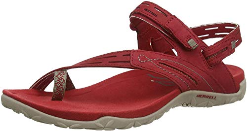 Merrell Terran Convert Ii Sandalias Deportivas para Mujer, Rojo (Chilli Chilli), 37 EU