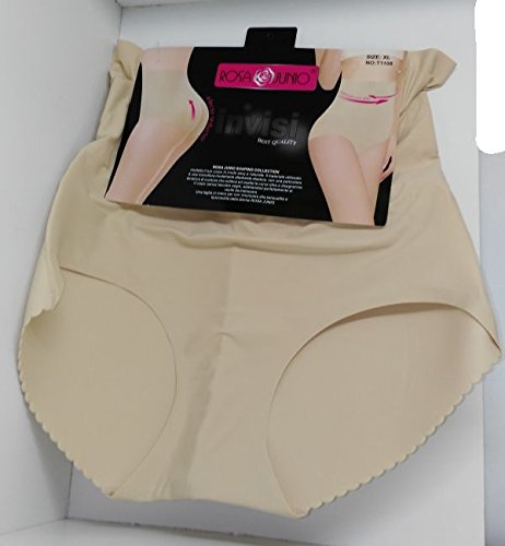 MI RINCON Bragas Faja Braguitas con Relleno DE Culo, Luce UN Cuerpo 10 Beige (M(32-34))