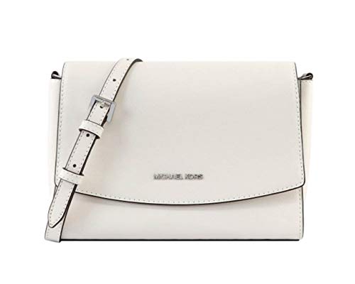 Michael Kors Medium Flap Messenger Bag Optic White 38T9CE0M2L-085