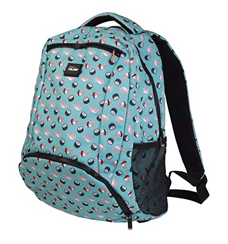 Milan Mochila Escolar, Capacidad 28l, Sushi Mochila Tipo Casual, 48 cm, Turquesa