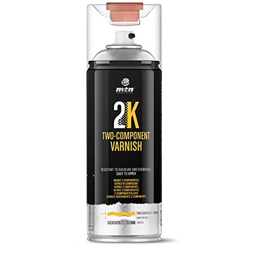 Montana Colors 400ml MTN Pro Barniz 2K, 2 componentes con catalizador-Acabado Mate, Spray