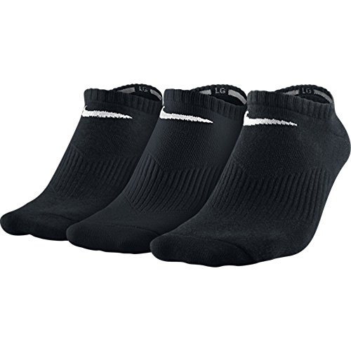 Nike Lightweight No-Show, Calcetines, Hombre, Negro, 46-50, Pack de 3