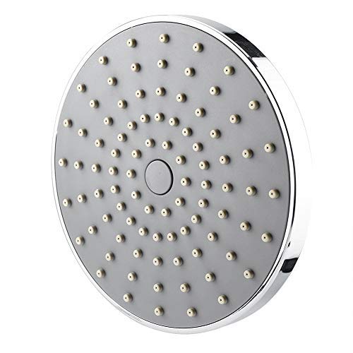 Nikou Cabezal Ducha Lluvia Salida- Accesorios de baño de rociador Superior Plateado Cromo del Cabezal de Ducha de Lluvia de Alta presión Redondo de 6 Pulgadas