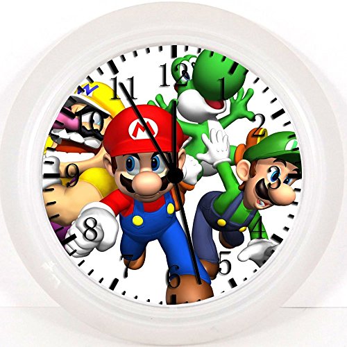 Nuevo Super Mario Bros reloj de pared 10 "Niza regalo y habitación de pared Decor W19