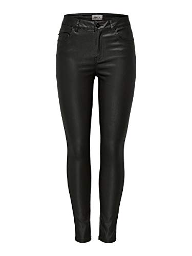 Only ONLFHUSH Mid SK ANK Coat BB BJ14019 Noos Pantalones, Negro (Black), W x 30L (Talla de Fabricante : S) para Mujer