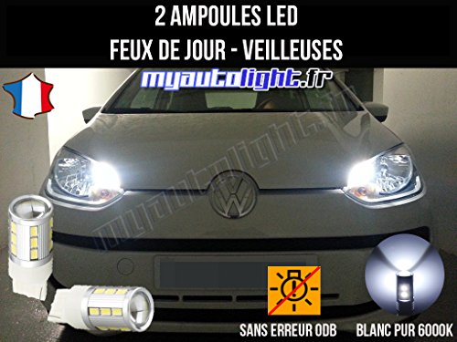 Pack luz de día lamparillas LED blanco Xenon para Skoda Citigo