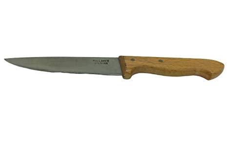 PALLARES Cuchillo de Cocina, Mango de Haya, Acero Carbono, Muy Afilado. (12 cm)