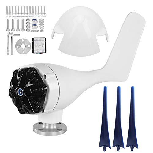 Pequeño generador eólico de 800W -40 ℃ -80 ℃ Kit de turbinas eólicas Fibra de nailon estable para(blue, 12V)