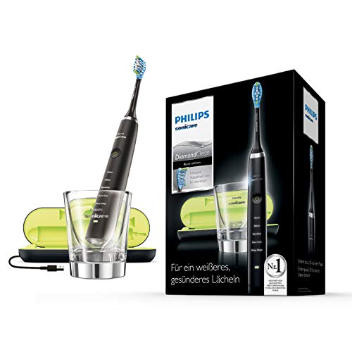 Philips Sonicare hx9359/89 Diamond Clean Nueva Generación hx3212 con cristal y carga USB de viaje funda de carga, color negro