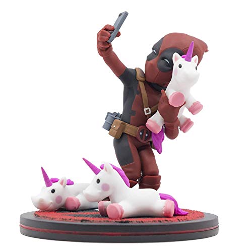 Quantum Mechanix QMVL026 Deadpool #Unicornselfie Q-Fig Diorama con Unicornios