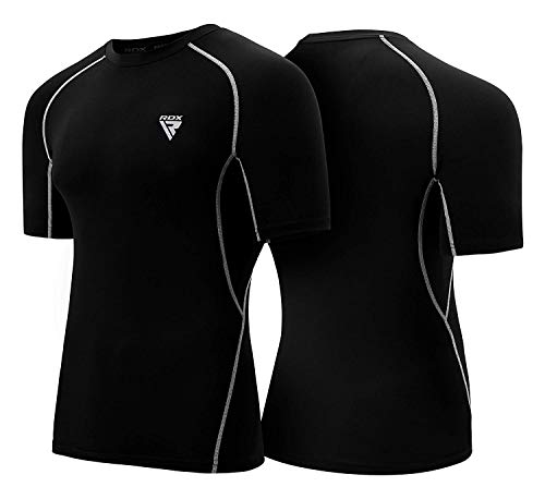 RDX Rashguard MMA Erupción Guardia Compresion Termicas Sudor Rash Vest Camisetas