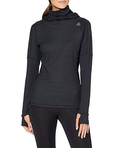 Reebok OS Thermo T Scuba H Sudadera, Mujer, Negro, S