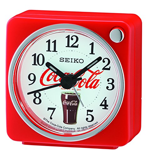 Seiko Coca-Cola Beep - Reloj Despertador, plástico, Rojo, 8.5 x 7 x 5.1 cm