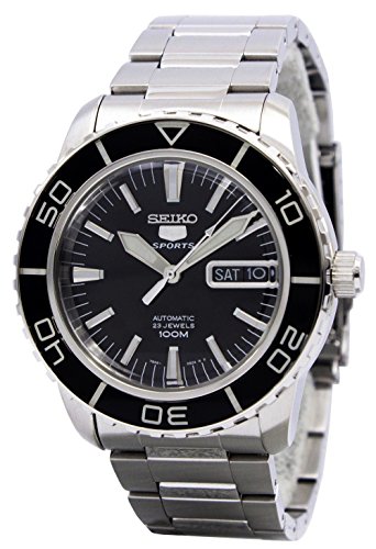 Seiko Reloj Analógico Automático para Hombre con Correa de Acero Inoxidable – SNZH55K1