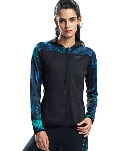 SILIK Sudadera para Mujer Ropa Interior Sudaderas con Capucha Bolsillo Cremallera Ropa Deportiva Gato con cordón Superdry Jacket (XL, Verde)