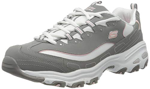 Skechers D'Lites-Biggest Fan, Zapatillas Mujer, Multicolor (GYW Black Trubuck/Mesh/Trim), 40 EU