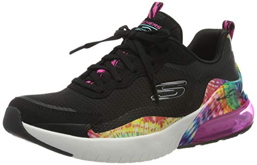 Skechers Skech-Air Stratus, Zapatillas Mujer, Negro (Black/Multi BKMT), 37 EU