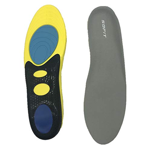 SOFIT Plantillas Memory Foam para el dolor de talón, Espolones, Fascitis Plantar y Tendinitis, Plantillas Ortopédicas, Soporte para el Arco del Pie, pie Plano de la Inserción (42/45 EU)