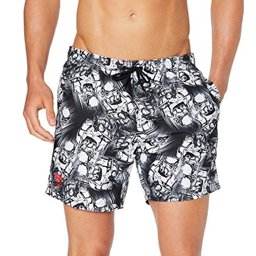 Speedo Star Wars Allover 16" Watershort Watershort, Hombre, Trooper Allover Black/Whi, L