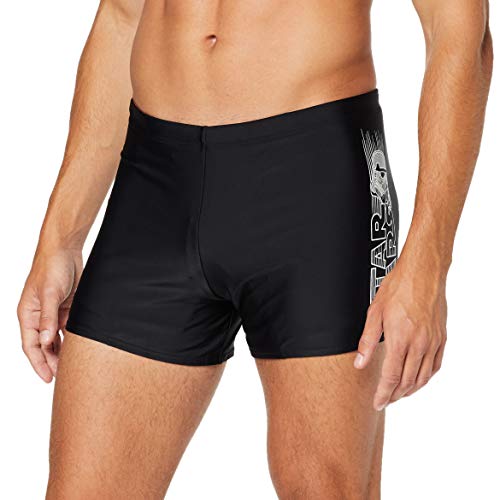 Speedo Star Wars Plastisol Placement Pantalón De Baño (Aquashort), Adult Male, Negra/Gris, 38 (ES 95 CM)